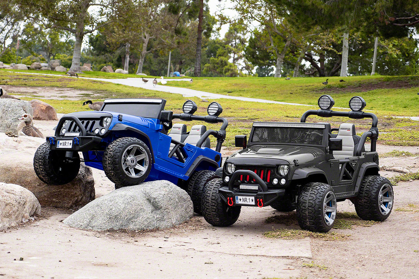 Trail Explorer 24V Kids Ride-On Car Truck with R/C Parental Remote | Purple