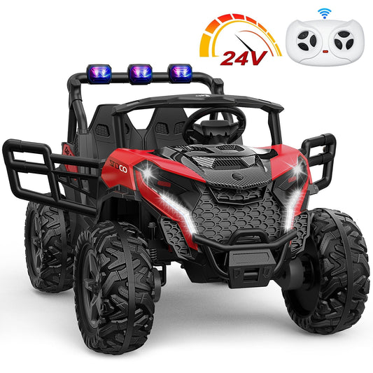 4x200W 24V 2-Seater Ride-on Truck 4WD with EVA Tires