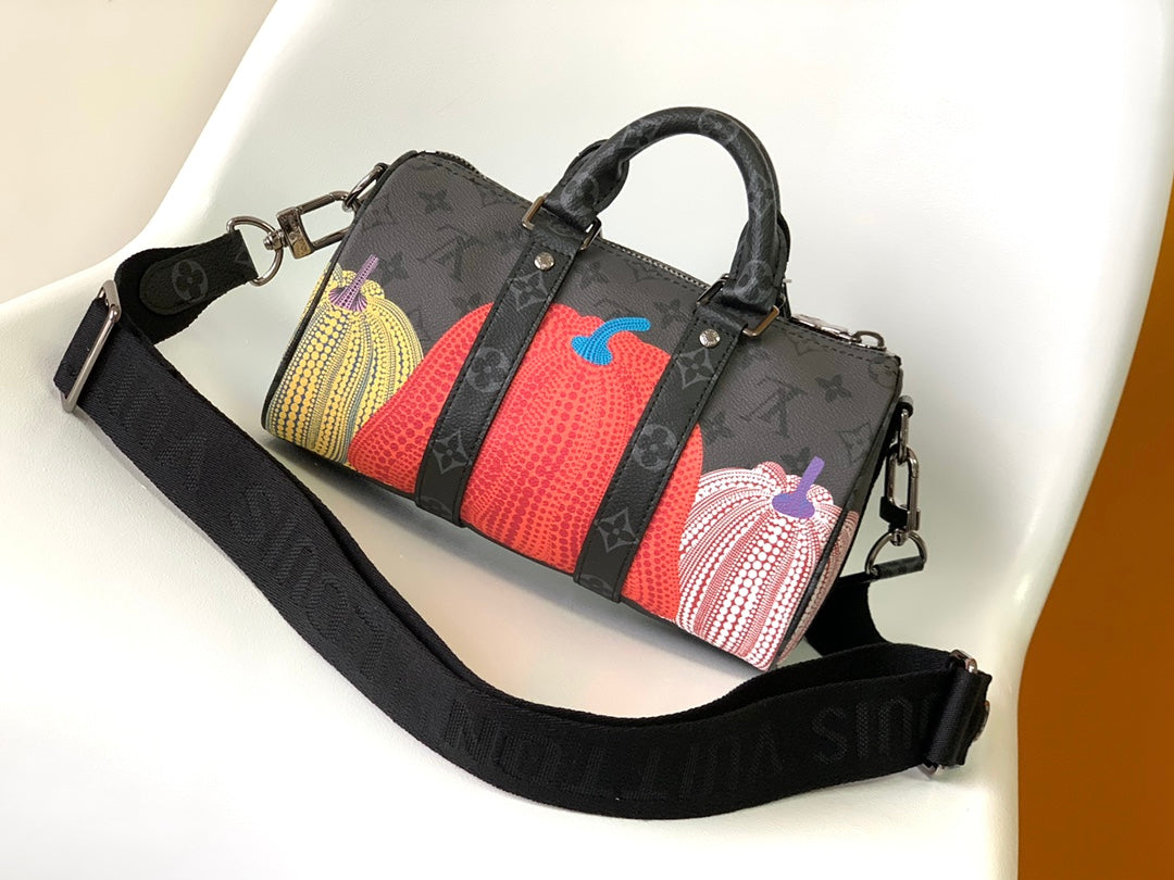 KEEPALL BANDOULIÈRE 21 IN MULTICOLOR CALFSKIN