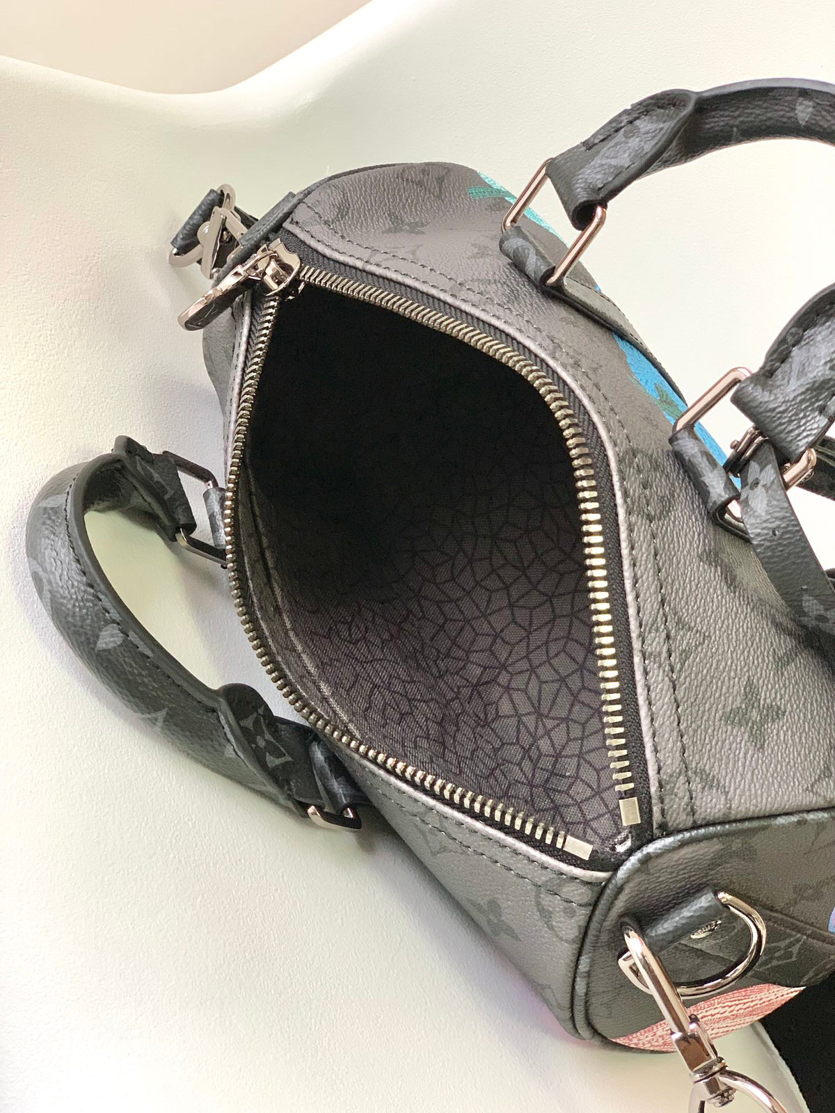 KEEPALL BANDOULIÈRE 21 IN MULTICOLOR CALFSKIN