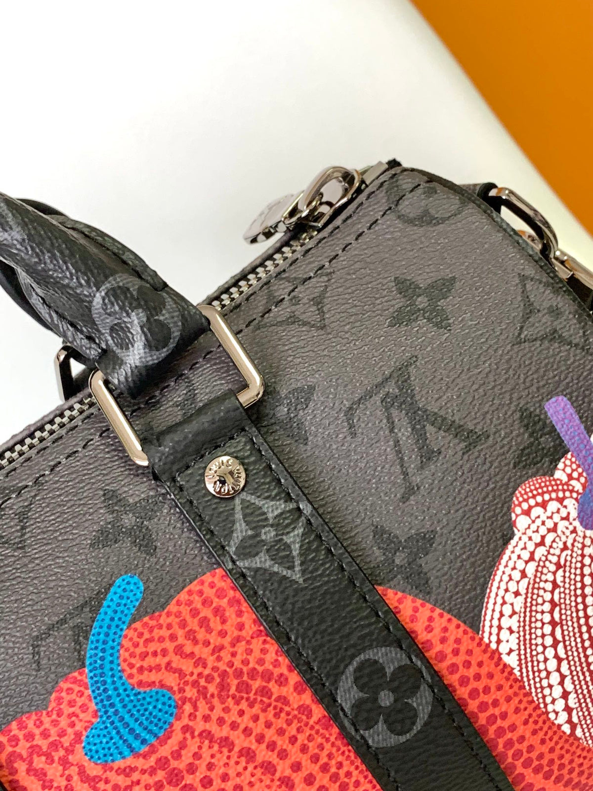 KEEPALL BANDOULIÈRE 21 IN MULTICOLOR CALFSKIN