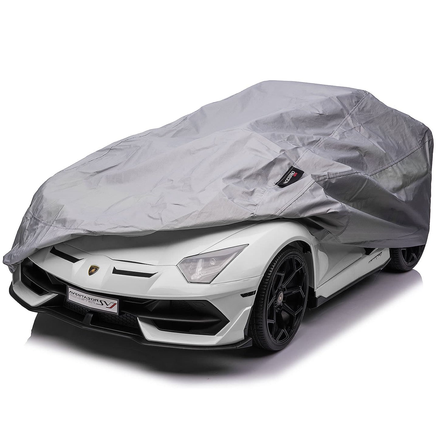 Lamborghini Aventador SVJ 24V Kids Ride-On Car with R/C Parental Remote | White