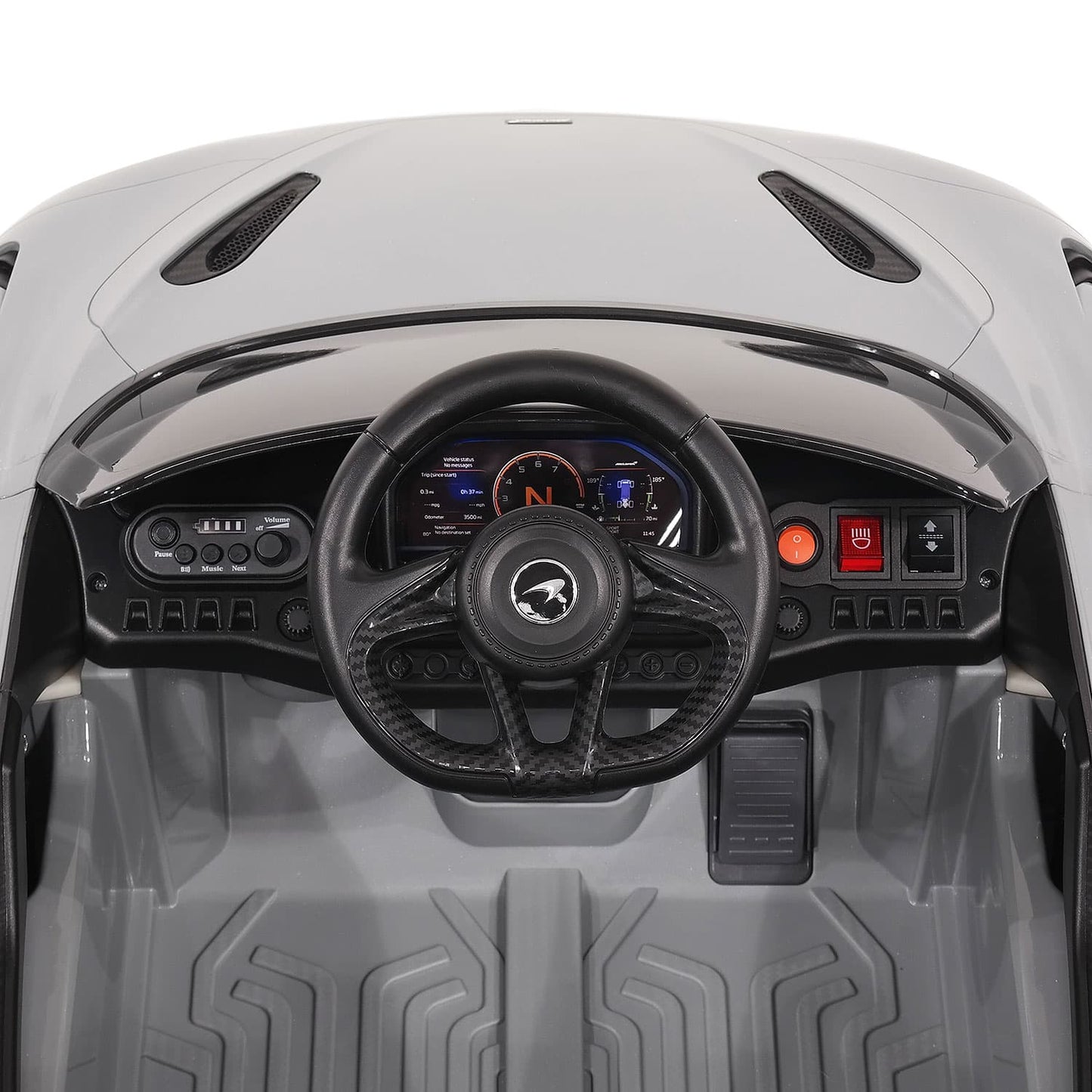 McLaren 765LT 12V Kids Ride-On Car with R/C Parental Remote | Black