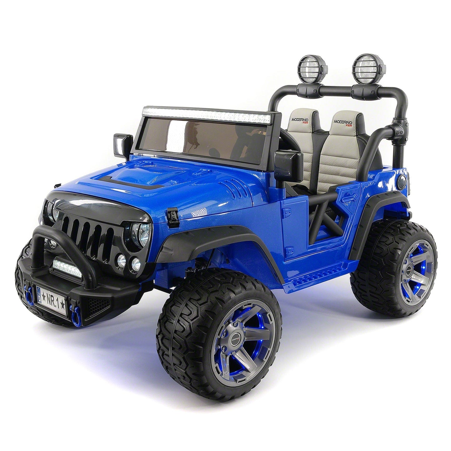 Trail Explorer 12V Kids Ride-On Car Truck with R/C Parental Remote + Spare Battery | Blue
