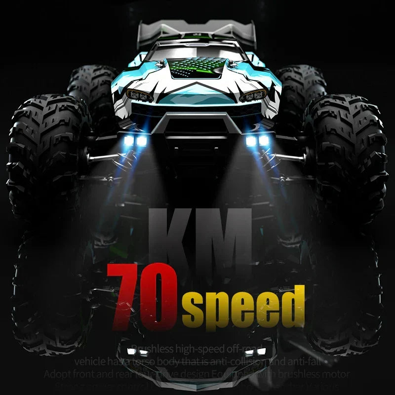 1/16 70KM/h 4WD RC Car – Ultra Fast Brushless Motor Racing